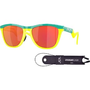 Oakley Frogskins Hybrid OO9289 Round Sunglasses for Men + BUNDLE Accessory Leash + Designer iWear Kit