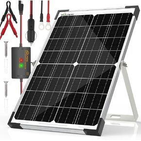SOLPERK 15W Solar Battery Charger 12V Waterproof Solar Panel Charger + Upgrade 8A MPPT Charge Controller+ Adjustable Mount Bracket for Car, Motorcycle, Boat, Marine, RV,Trailer, Tractor,Truck, etc.