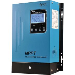 60A MPPT Solar Charge Controller 12V24V48V Auto Battery Regulator Solar Panel Max 150V Input for Lithium, Sealed, Gel, and Flooded Batteries (Blue)