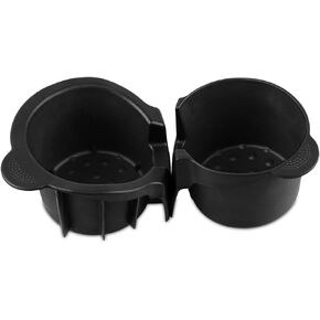 Cup Holder Center Console Inserts Fits for 2002-2008 Ford Focus Part # Driver -3S4Z-5413562-AAA and Passanger-2S4Z-5413562-BAG Cup Holder Rubber Liner