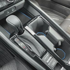 سجادات Auovo المضادة للغبار متوافقة مع ملحقات Honda Accord 2023 2024 وسادة فتحة الباب وديكور السيارة الداخلي وملحقات السيارة وبطانات وحدة التحكم المركزية وبطانات الأبواب وبطانات حامل الأكواب (زخرفة بيضاء)
