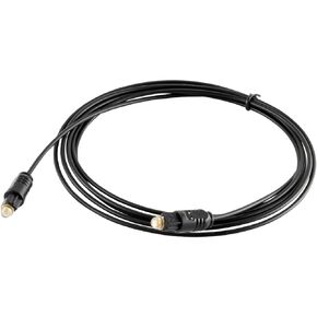 Digital Audio Optical Toslink Fiber Optic Cable, 6FT