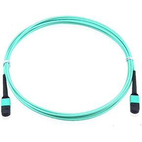 MPO to MPO Fiber Cable 6 FT/ 2M, WCYDRESS Type B OM3 Multimode Fiber Optic Patch Cable, 8 Cores Patch Cord for QSFP+Transceivers MTP Compatible Cabling System, Aqua in Saudi Arabia