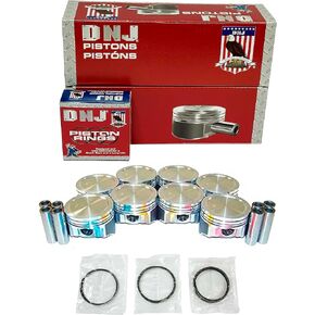 DNJ PRK3166 Piston and Ring Kit For 1999-2004 Buick Cadillac Chevrolet GMC Isuzu Ascender Avalanche 1500 Envoy XL Escalade Express 1500 Express 2500 5.3L V8 OHV 16V Naturally Aspirated L59,LM4,LM7
