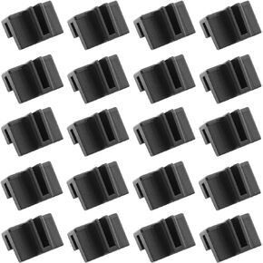 20PCS Hanging File Rail Clips for Professional Storage of Plastic File Folders in Wooden Drawers Office Shelving Keeping it Tidy and Organized Black