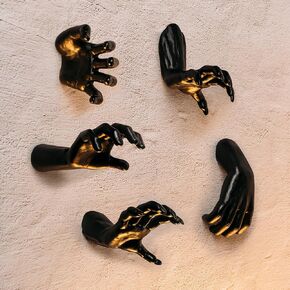 Skull Wall Decor Art Faces Home Decor Set | Set of 3 | Gothic Black Office Decor - Spooky Gift For Thriller Lovers - Goth Horror Room Decor, Dark Skeleton Living Room Decoration for Her Him, Emo Gifts