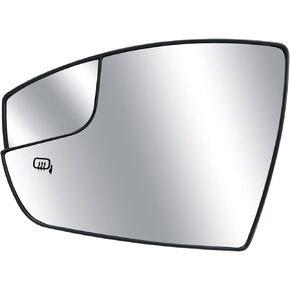 Right Passenger Side Heated Mirror Glass Replacement Fit for Ford Escape 2013-2016 C-Max 2013-2018 Replace CJ5Z17K707A, Side View Heated Convex Mirror with Rear Holder