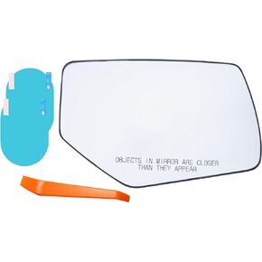 Passenger Side Mirror Glass Replacement Compatible with GMC Yukon Chevrolet Tahoe Cadillac Escalade 2015-2020, Heated Without Auto Dimming, 22976560, 22976559