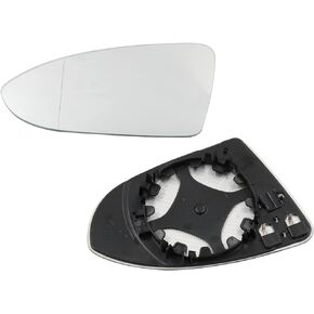 Right Hand Side Mirror Glass Heated Rear Mirror Glass 5G0857522 Compatible with Volkswagen VW Golf MK7 Golf GTI 2015-21 Golf R SportWagen 2015-19 Golf Alltrack 2017-19 Jetta 2019-21