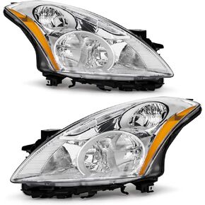 Compatible with 2010 2011 2012/10 11 12 Nissan Altima 4Door Sedan Headlights Headlight Assembly Chrome Housing Amber Reflector Replacement Left And Right in Kuwait