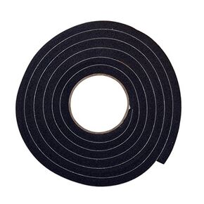 Frost King R516H 1-1/4-Inch by 7/16-Inch by 10-Foot Thick Sponge Rubber Foam Tape, Black