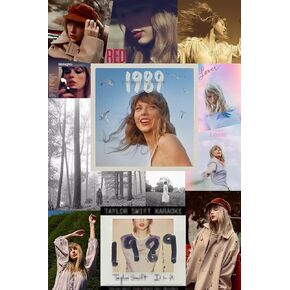 Album Cover Poster 12x18 inch Unframed Singer Canvas Swift Wall Art 1989 Midnights Folklore Reputation Room Aesthetics Wall Decor for Teens Dorm Bedroom Decor Fans Gift in Saudi Arabia