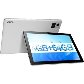 Tablet 10 inch Android Tablets, Android 12 Tablet Quad Core Processor 64GB Storage Tablet Computer, 4GB（2+2） RAM, 8MP Camera, Long Battery Life Black in Kuwait