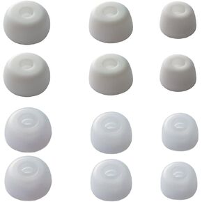 6 Pairs Silicone Ear Tips for Jabra Elite 75t/ 65t/ Active/ 7 Pro/Elite 3 Eartips Replacement Silicone for Jabra Earbuds, Black