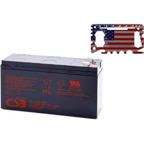 Neptune 46-in-1 Card Multi Tool-PLUS, CSB HR1224W F2F1 12 Volt 24 Watt SLA Sealed Lead Acid Battery (1 BATTERY + 1 TOOL)