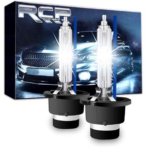 RCP - D4S8 - (A Pair) D4S/ D4R 8000K Xenon HID Replacement Bulb Ice Blue Metal Stents Base 12V Car Headlight Lamps Head Lights 35W