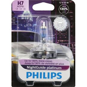 Philips Automotive Lighting H7 NightGuide Platinum Upgrade Headlight Bulb, Pack of 1
