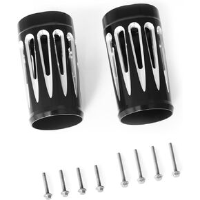 For Harley 49mm Fork slider Boots cans cover CNC Billet Touring Bagger FLHR FLHX FLHXS Ultra FLHTCUTG Limited Low FLHTKL CVO Street Glide