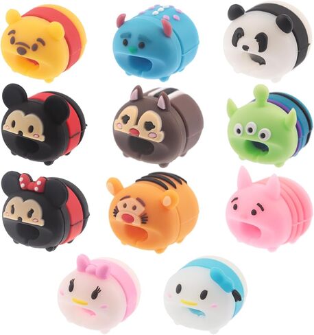 3D Cartoon Animal Cute Cable Protector Charger Cord Protector Charger Protector Charger Cord Saver for iPhone Charger ipad (MMC-11PCS) in Kuwait