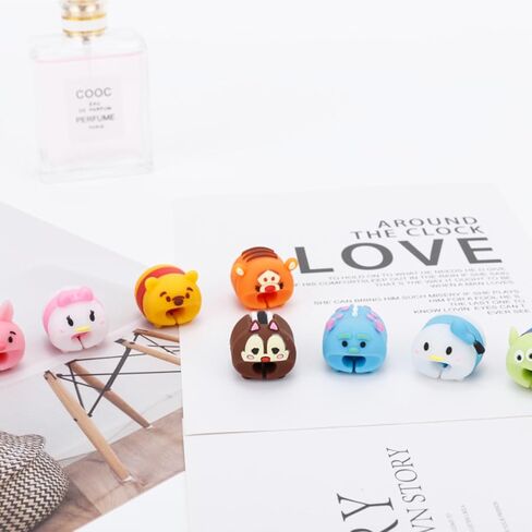 3D Cartoon Animal Cute Cable Protector Charger Cord Protector Charger Protector Charger Cord Saver for iPhone Charger ipad (MMC-11PCS) in Kuwait