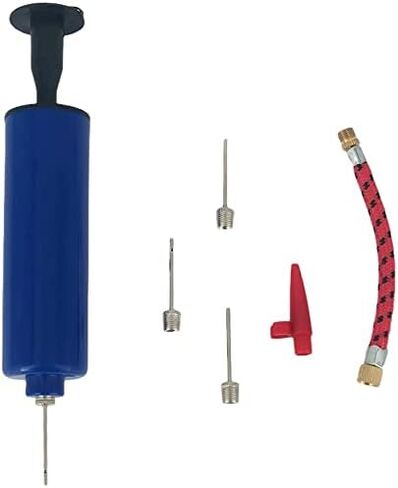 مجموعة مضخة نفخ كروية رياضية صغيرة محمولة وسريعة النفخ - مع إبرة وأنبوب هواء وفوهة، لكرة السلة وكرة الطائرة وكرة القدم وكرة القدم in Kuwait