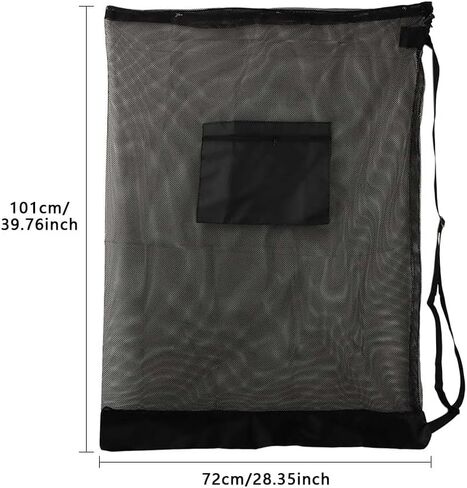 Ball Bag,Soccer Ball Bag,Ball Bags Mesh Drawstring,with Adjustable Strap,Perfect for Carrying Sports Balls,Equipment or Beach Trips,Outdoor Activities in Kuwait