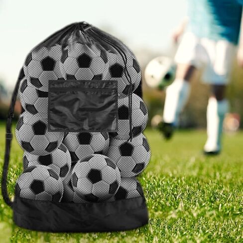 Ball Bag,Soccer Ball Bag,Ball Bags Mesh Drawstring,with Adjustable Strap,Perfect for Carrying Sports Balls,Equipment or Beach Trips,Outdoor Activities in Kuwait