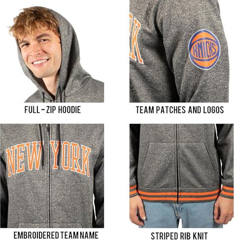 Ultra Game NBA Men's MVP Super Soft Full Zip Hoodie Sweatshirt in Saudi Arabia