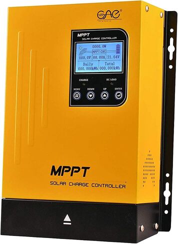 جهاز التحكم بالشحن الشمسي 60 أمبير MPPT 12 فولت 24 فولت 36 فولت 48 فولت، منظم بطارية تلقائي، لوحة شمسية بحد أقصى 150 فولت لإدخال بطاريات الليثيوم، المختومة، الجل، والمغمورة (أصفر) in Saudi Arabia