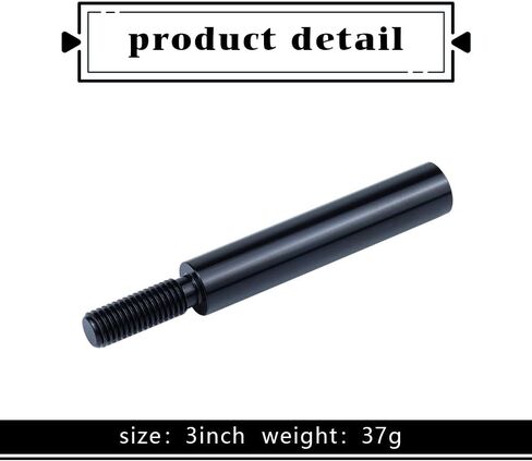 1 قطعة 2.9 بوصة مقبض ناقل الحركة في السيارة، رافعة ناقل الحركة المعدنية المتينة مع خيط، رأس ناقل الحركة المرتفع للسيارات العالمي المقاوم للماء لشاحنة السيارة الدفع الرباعي (أسود #M10 × 1.5) in Kuwait