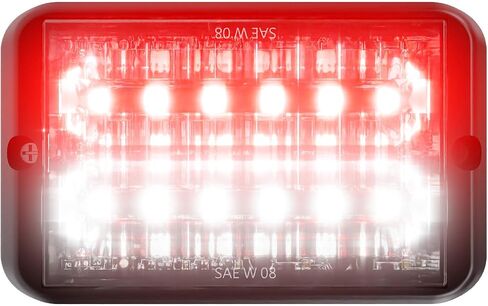 Abrams SAE Class-1 Bold 12 [Amber] 36W - 12 LED سحب الشاحنة ومركبة البناء LED ضوء الشبكة ضوء تحذير ستروب للتركيب على سطح الرأس in Kuwait