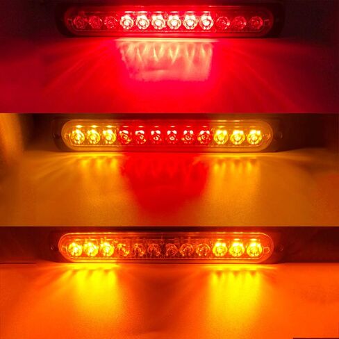 12-LED White Emergency Strobe Light Bar, 18 Flashing Modes Ultra Thin Surface Mount Flashing Grille Light Beacon Hazard Warning Lights for Car Vehicle SUV Truck Pickup ATVs (2pcs) in Saudi Arabia