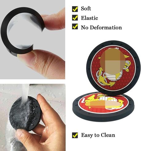 2pcs 2.75inch of Steelers Car Cup Holder Coasters Interior Accessories Fit for Cars,SUVs,Trucks. in Kuwait