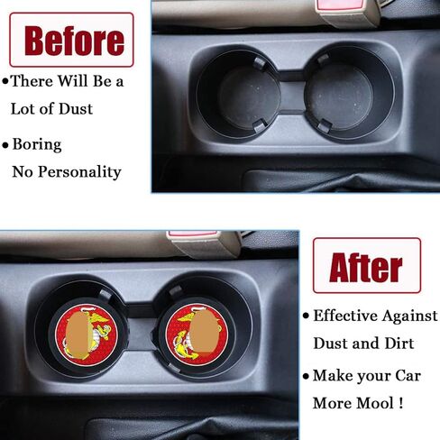 2pcs 2.75inch of Steelers Car Cup Holder Coasters Interior Accessories Fit for Cars,SUVs,Trucks. in Kuwait