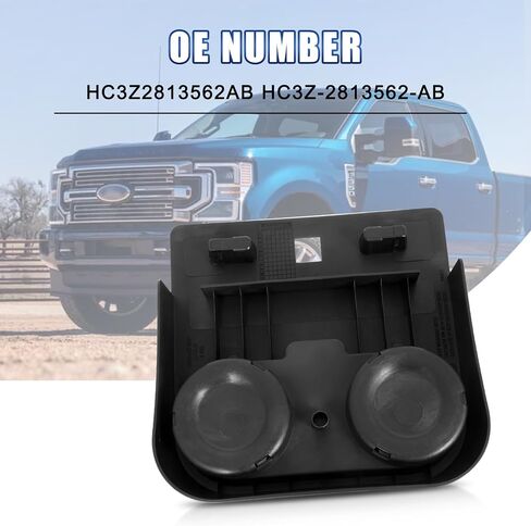 حامل أكواب وحدة التحكم المركزية الأمامية يحل محل HC3Z-2813562-AB متوافق مع 2015-2020 Ford F150 2017-2022 F-Series Super Duty Car أسفل المقعد الأمامي صينية حامل الأكواب in Saudi Arabia