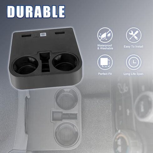 حامل أكواب وحدة التحكم المركزية الأمامية يحل محل HC3Z-2813562-AB متوافق مع 2015-2020 Ford F150 2017-2022 F-Series Super Duty Car أسفل المقعد الأمامي صينية حامل الأكواب in Saudi Arabia