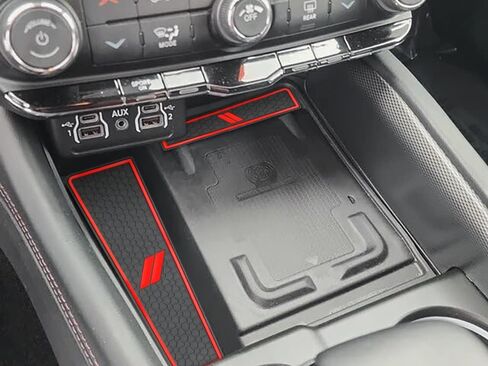 Auovo Anti-dust Mats Compatible with Durango Accessories 2021 2022 2023 Auto Car Cup Holder Insert Coasters Center Console Custom Fit Silicone Cup Liners Pads (5pcs/Set, Red) in Kuwait