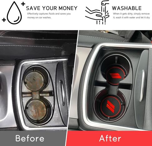 POSAID Cup Holder Insert for Dodge Charger 2015-2023, Anti Dust Mats Center Console Liners Custom Fit Dodge Charger Door Pocket Mats (22PCS, Blue Trim) in Saudi Arabia