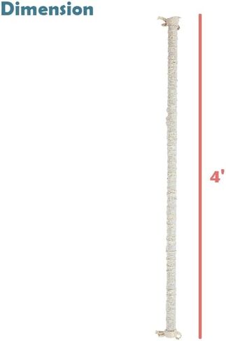 Aspen Creative 15005-12، غطاء سلسلة وسلك من نسيج الخيش بطول 4 بوصات، سهل التركيب لتركيبات الإضاءة، إدارة الكابلات، غطاء سلك المصباح، مجموعة من 2 in Kuwait
