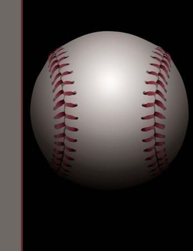 Composition Notebook: Baseball College Ruled Lined Pages Book (7.44 x 9.69) in Saudi Arabia