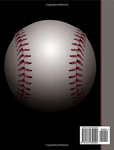 Composition Notebook: Baseball College Ruled Lined Pages Book (7.44 x 9.69) in Saudi Arabia
