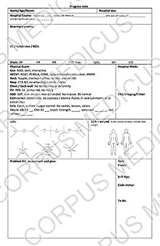 Universal Notes: H&P and Progress Notebook, 140 Medical Templates [pocket notebook] in Saudi Arabia