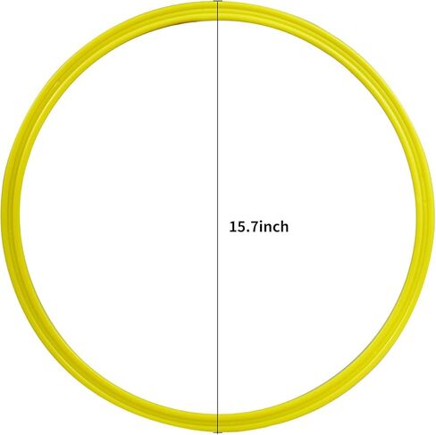 مجموعة حلقات تدريب رشاقة السرعة متعددة الألوان، مجموعة حلقات تدريب رشاقة متعددة الوظائف مع 10 مخاريط in Kuwait