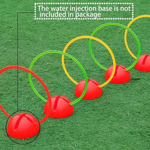 مجموعة حلقات تدريب رشاقة السرعة متعددة الألوان، مجموعة حلقات تدريب رشاقة متعددة الوظائف مع 10 مخاريط in Kuwait