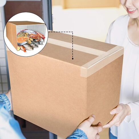 Thermo Chill Insulated Carton with Foil Insulated Bag Liner, Large Mailing Box, Shipping Box for Mailing, Shipping, Packing, Moving, Box Inside Dimension 19’’ x 12’’ x 16’’, 1 Pack in Saudi Arabia