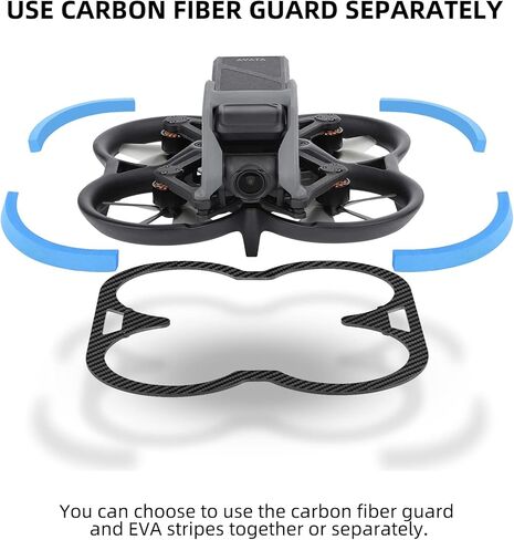 Avata Propellers Guard Protector Combo For DJI Avata Accessories Carbon Fiber + EVA in Kuwait