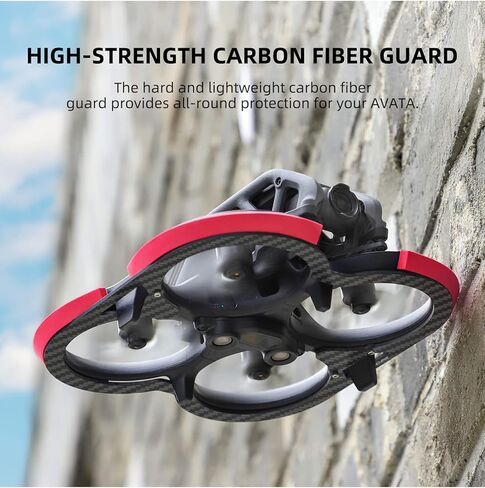 Avata Propellers Guard Protector Combo For DJI Avata Accessories Carbon Fiber + EVA in Kuwait