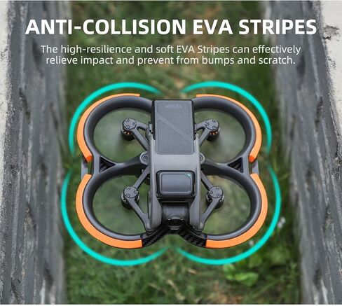 Avata Propellers Guard Protector Combo For DJI Avata Accessories Carbon Fiber + EVA in Kuwait