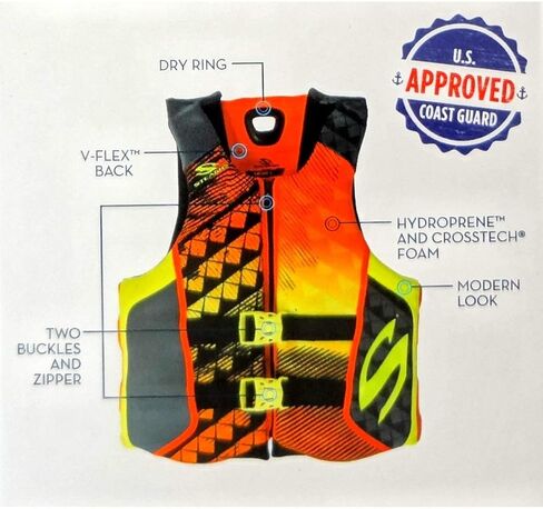 سترة نجاة هيدروبرين من ستيرنز، قطعتان، برتقالية، صغيرة in Kuwait