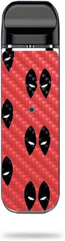 MightySkins Carbon Fiber Skin for Smok Novo - Dead Eyes Pool | Protective, Durable Textured Carbon Fiber Finish | Easy to Apply, Remove, and Change Styles | Made in The USA (CF-SMNOV-Dead Eyes Pool) in Saudi Arabia